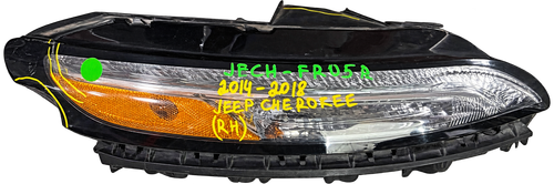 2014–2018 Jeep Cherokee RH Passenger Side Projector Headlight