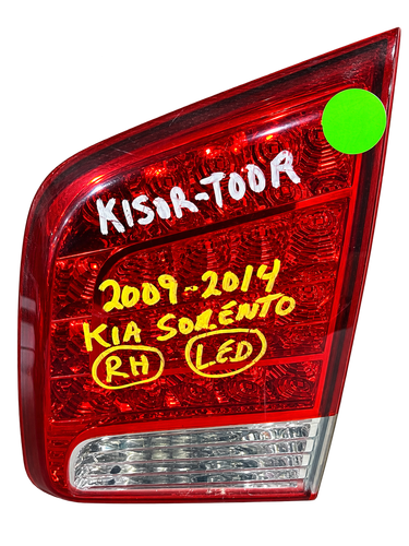2011–2013 Kia Sorento RH Passenger Side Inner LED Tail Light