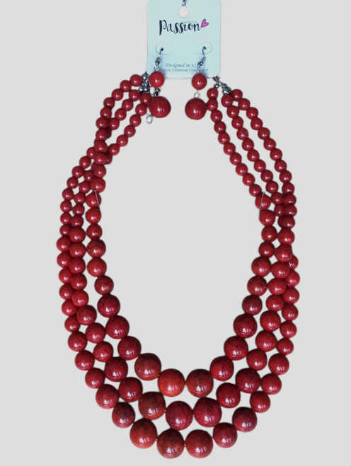 2962 A - Woman Necklace Earrings set.