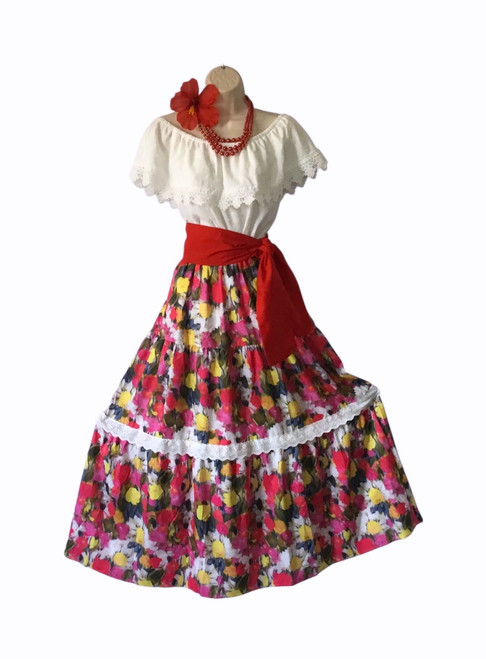 3049-Women's Plena Dance 5-piece Set