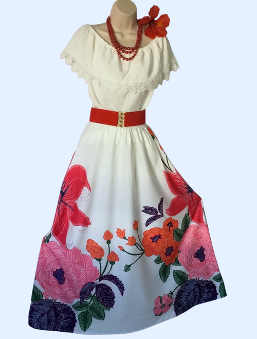 3052 Woman Tipico Dress Flower Print*