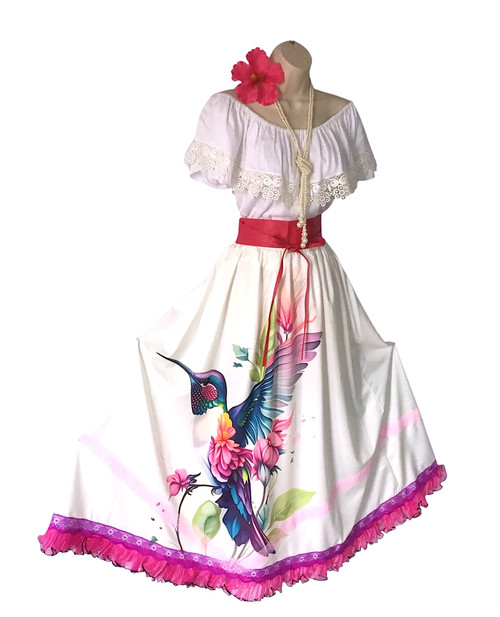 3058-Women’s Traditional Latin Folklore 7 pieces set