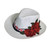 2795 -Woman plena hat embroidery.