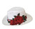 2795 -Woman plena hat embroidery.