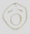 2919 J-  Woman White Necklace Earrings Bracelet set