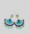 Fan‑shaped bead earrings