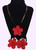 flower pendant snake chain