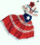 Puerto Rico flag inspire dress.