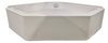 RV Corner Shower Pan Base 34" White Center Drain Camper Wash Bath Room Neo Angle