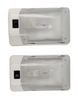 (2) Single Light w/ Switch 12 Volt Incandescent Clear RV Camper Trailer