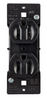5 Pack Pass & Seymour Contained Dual Black Receptacle Outlet 15A 125V RV Camper