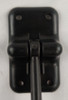 4" Entry Door Catch Latch T Style Angled Holder Camper Black Plastic RV Entrance