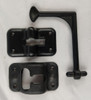 4" Entry Door Catch Latch T Style Angled Holder Camper Black Plastic RV Entrance