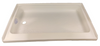 RV Shower Pan Base 40" x 24" White Left Drain Trailer Camper Wash Bath Room