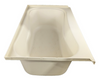 RV Bath Tub 38" x 24" Parchment Left Drain Trailer Camper Wash Bath Room Shower