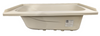 RV Bath Tub 40" x 24" Parchment Right Drain Trailer Camper Wash Bath Room Shower