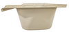 RV Bath Tub 40" x 24" Parchment Right Drain Trailer Camper Wash Bath Room Shower