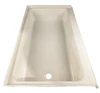 RV Shower Pan Base 40" x 24" Parchment Left Drain Trailer Camper Bath Yellowed