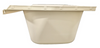 RV Bath Tub 38" x 24" Parchment Right Drain Trailer Camper Wash Bath Room Shower