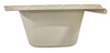 RV Bath Tub 40" x 24" Parchment Left Drain Trailer Camper Wash Bath Room Shower