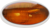 Optronics RVPL5AP Amber Oval Porch Light White No Switch RV Camper Trailer