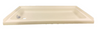 RV Shower Pan Base 40" x 24" Parchment Left Drain Trailer Camper Wash Bath Room