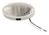 12V Exterior Oval Clear Lens Porch Light W/ Switch Utility RV Camper White