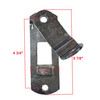 Cam Bar Lock Hasp Assembly - Zinc - 4 3/4" Hole Center