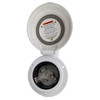 Marinco 50a Shore Power Inlet - Round - White