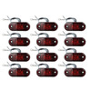 (12) 2 1/2" x 1 1/16" LED Red Marker Light