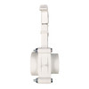 Potable Water Valve 1 1/2" Spigot to 1 1/2" Hub - White