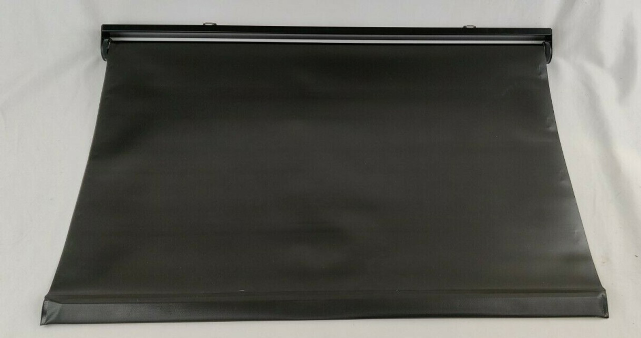 30 1/2" Single Roller Manual Shade Pull Down RV Motorhome Black Monaco Signature