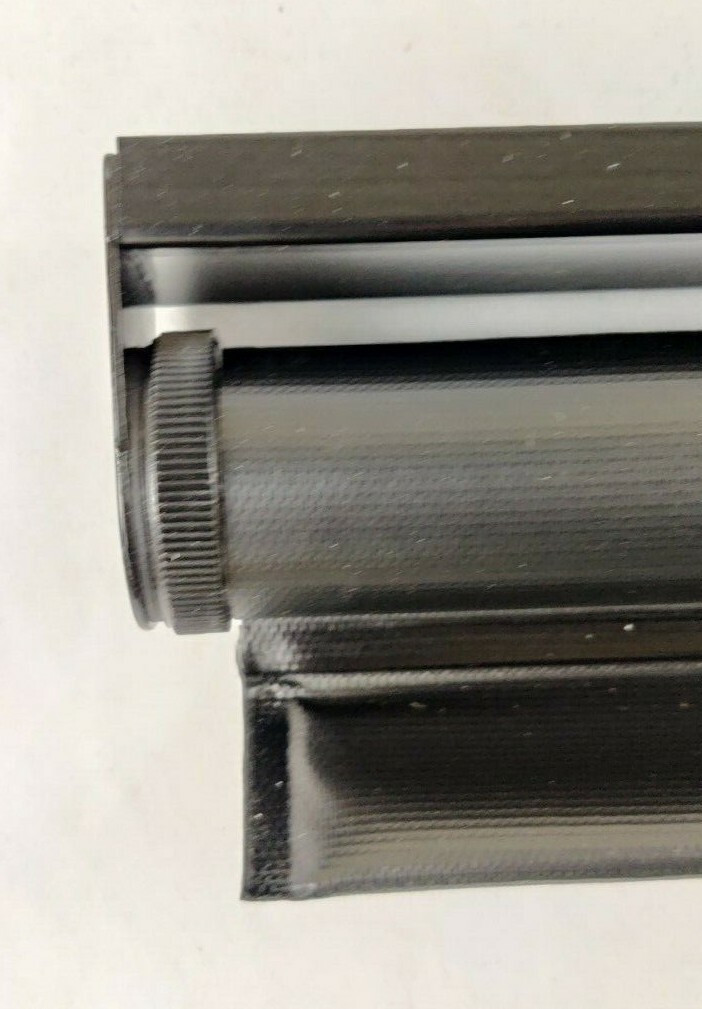 30 1/2" Single Roller Manual Shade Pull Down RV Motorhome Black Monaco Signature