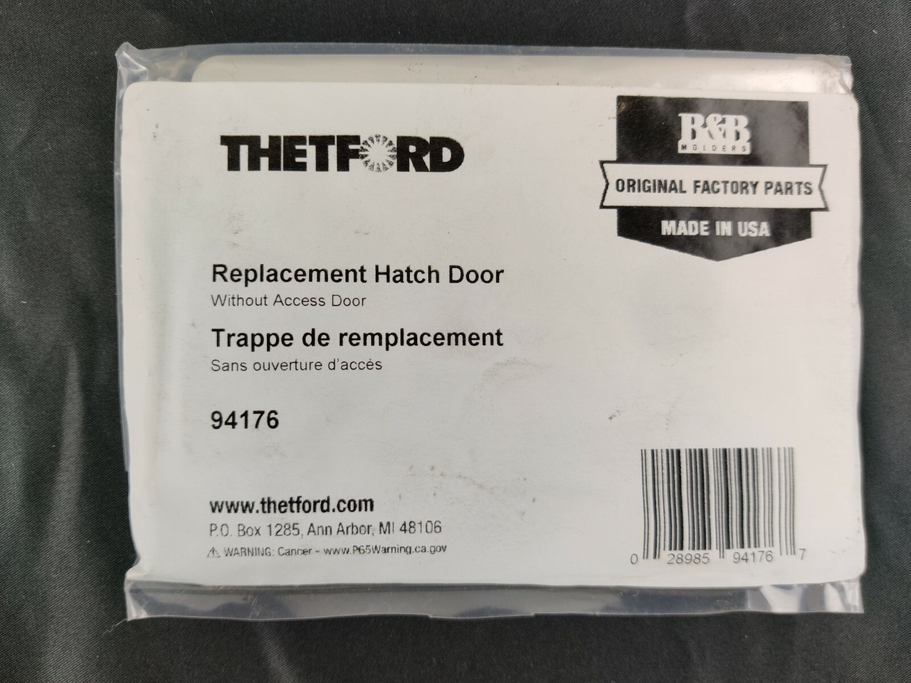 Thetford Replacement Hatch Door White Access B&B Molders RV Camper Trailer 94176