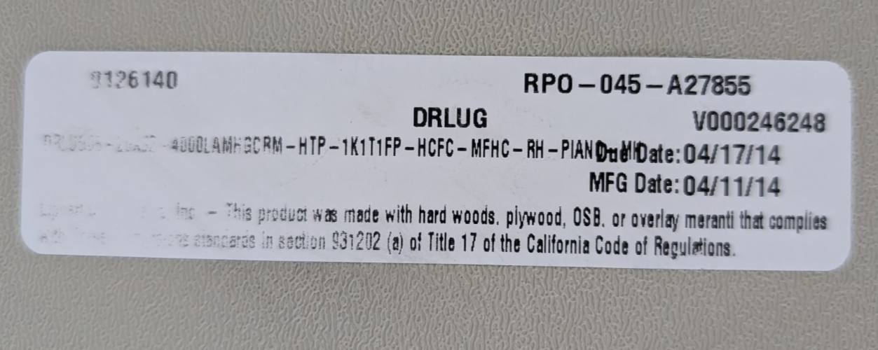 Lippert 20" x 32" RV Baggage Compartment Access Door Hatch Heartland Camper