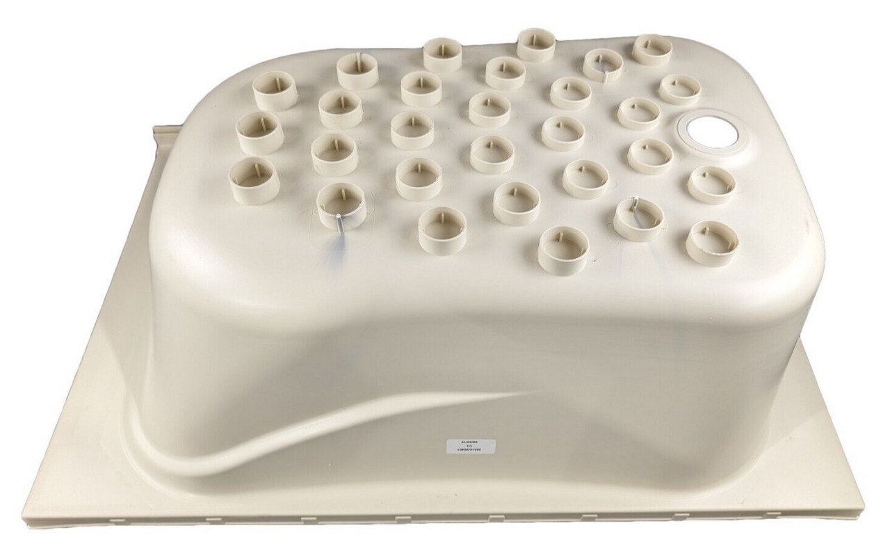 RV Bath Tub 36" x 24" Parchment Right Drain Trailer Camper Wash Bath Room Shower