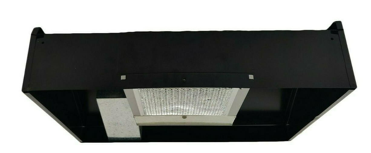 24" Range Stove Black Ductless Hood Vent W/ Fan Light RV Camper 12V S0730 Series