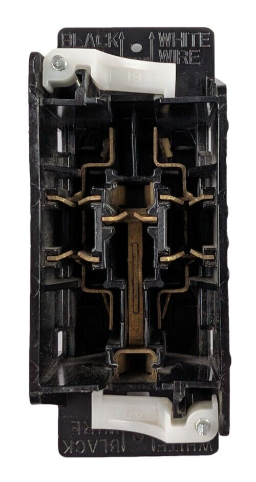 Pass & Seymour Contained Dual Black Receptacle Outlet 15A 125V RV Camper SC080-R