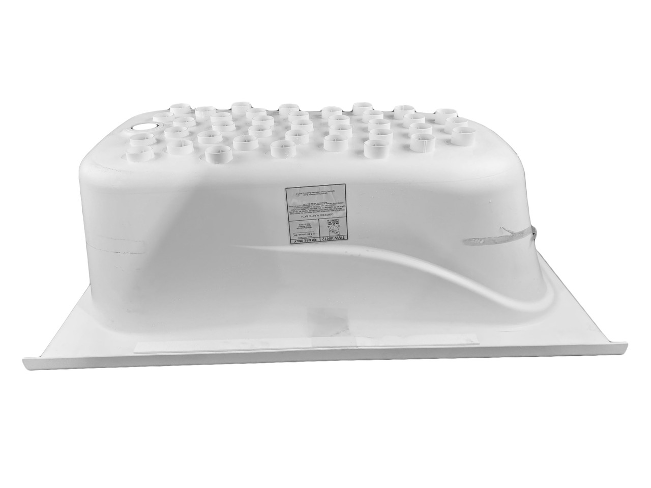 RV Bath Tub 38" x 24" White Right Drain Trailer Camper Wash Bath Room Shower