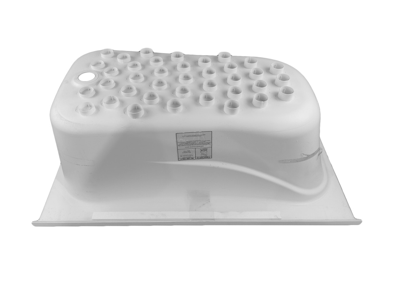 RV Bath Tub 38" x 24" White Right Drain Trailer Camper Wash Bath Room Shower