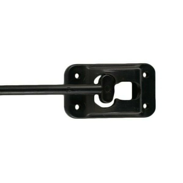 2 RV 10" Entry Door Catch Latch T Style Holder Camper Trailer Black Plastic