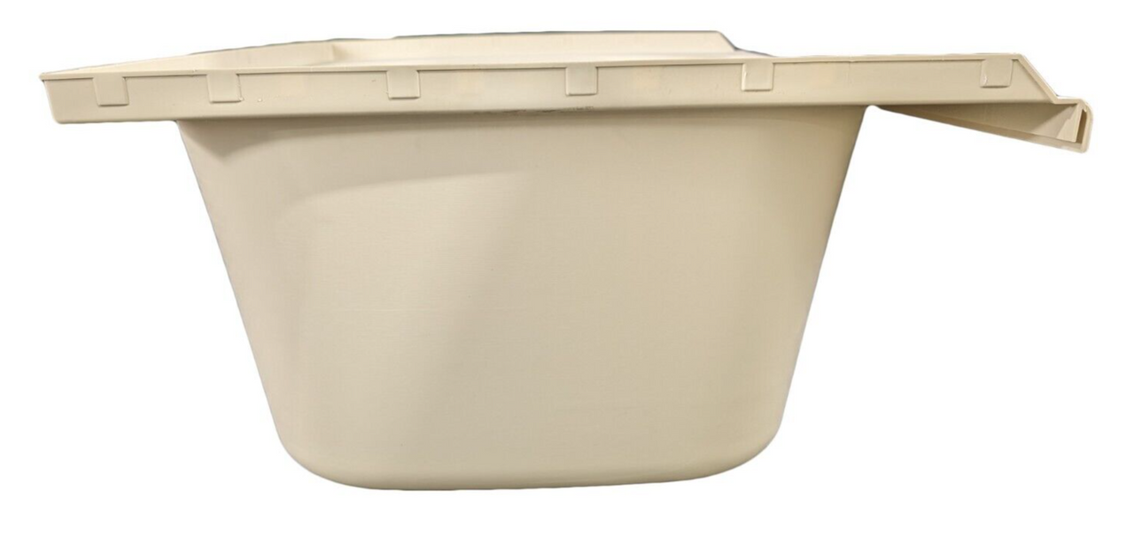 RV Bath Tub 32" x 24" Parchment Left Drain Trailer Camper Wash Bath Room Shower