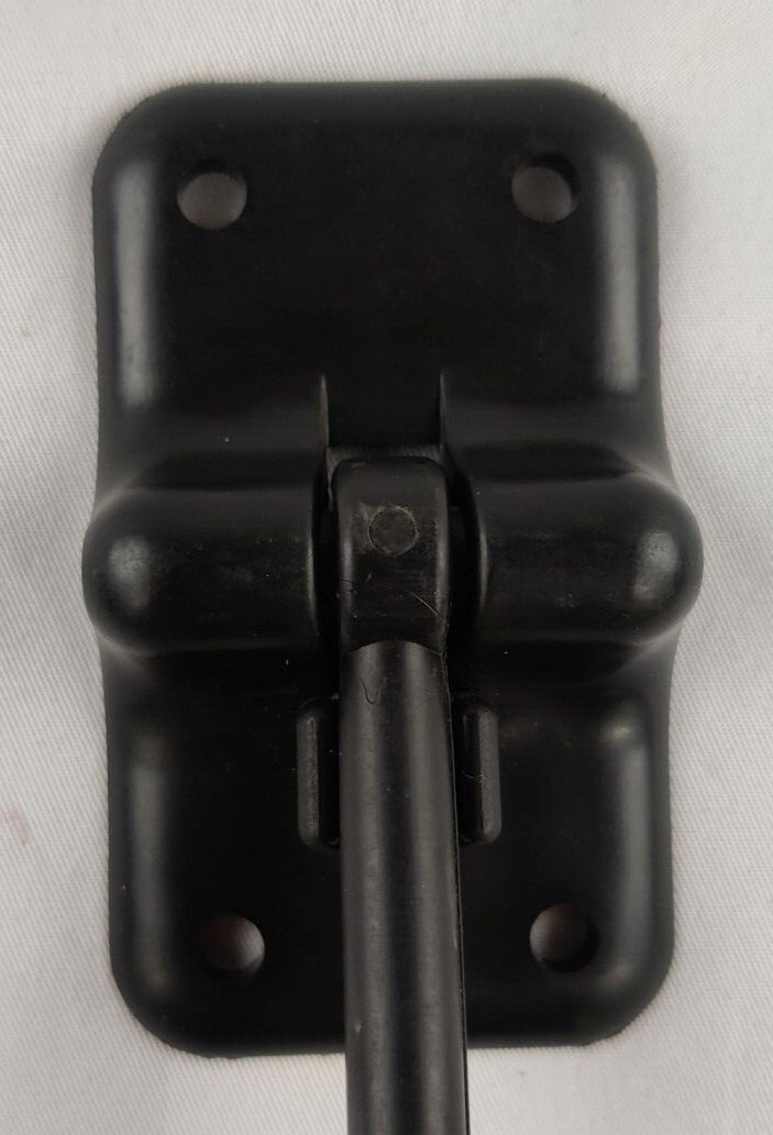 4" Entry Door Catch Latch T Style Angled Holder Camper Black Plastic RV Entrance