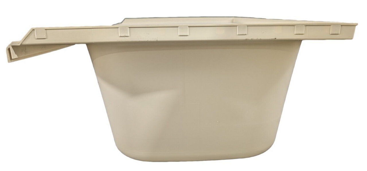 RV Bath Tub 40" x 24" Parchment Right Drain Trailer Camper Wash Bath Room Shower
