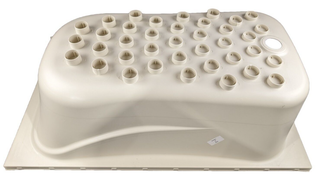 RV Bath Tub 40" x 24" Parchment Right Drain Trailer Camper Wash Bath Room Shower