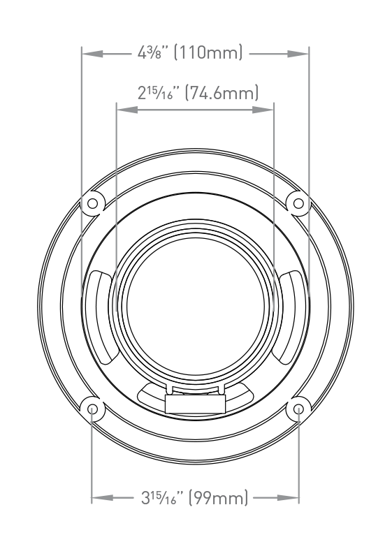 Furrion 5" Outdoor Marine Speakers Speaker RV Camper Trailer Boat Black 30 Watts