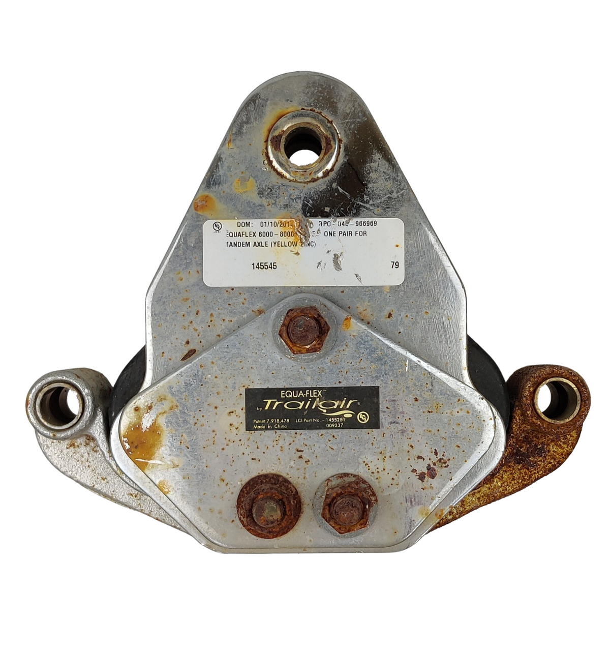 LCI Equa-Flex 7 1/4 Tandem Axle 5-8k Cushioned Rubber Equalizer RV Trailer