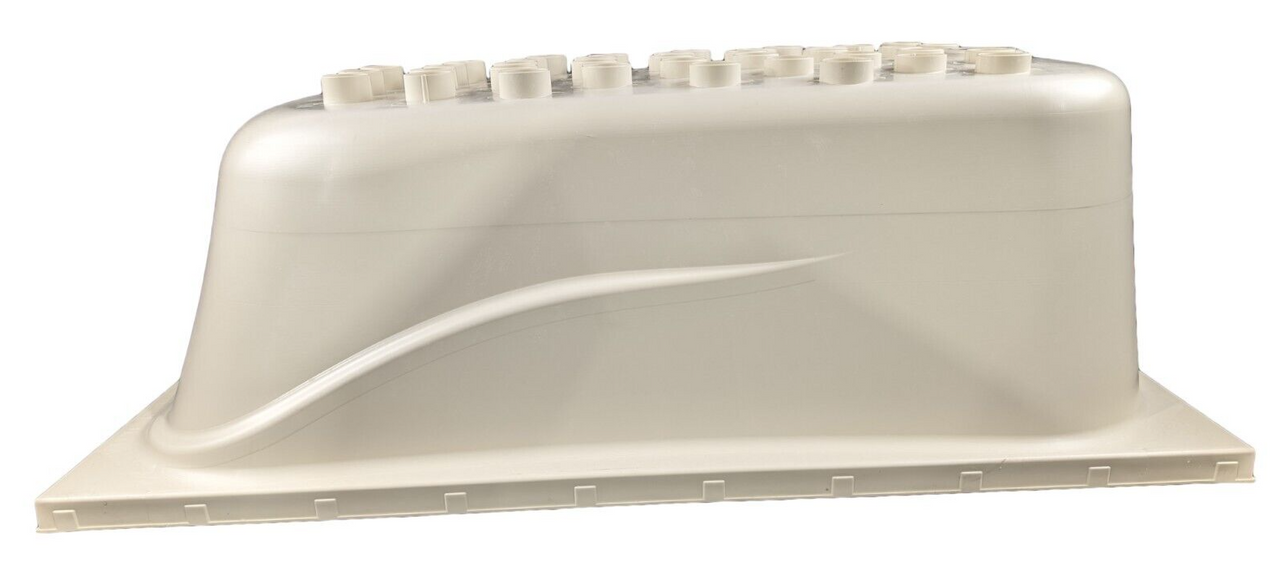 RV Bath Tub 38" x 24" Parchment Right Drain Trailer Camper Wash Bath Room Shower