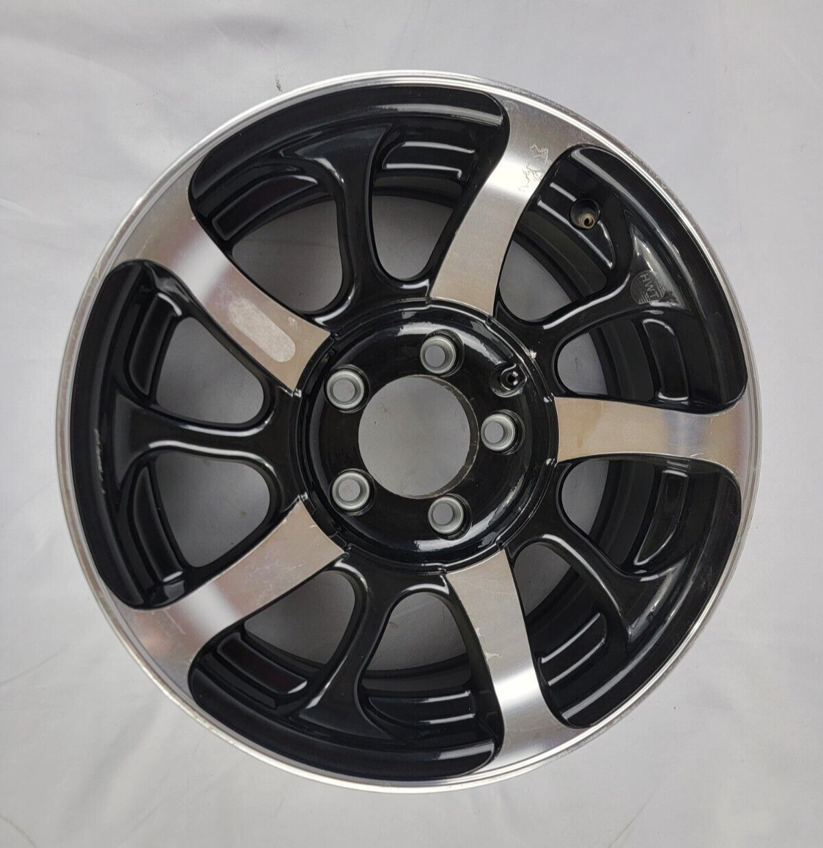 Hi Spec 15" x 6" Series 8 Black Aluminum Trailer Wheel Rim 5 Lug x 4.5" RV 5x4.5