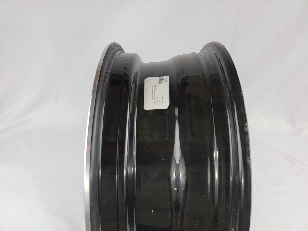 Hi Spec 15" x 6" Series 8 Black Aluminum Trailer Wheel Rim 5 Lug x 4.5" RV 5x4.5
